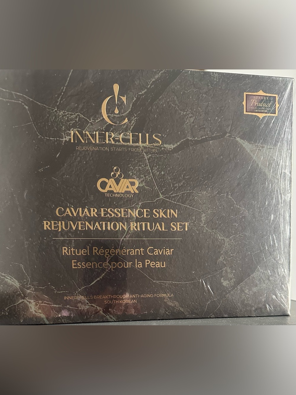 Caviar Essence Skin Rejuvenation Ritual Set - Black & Gold